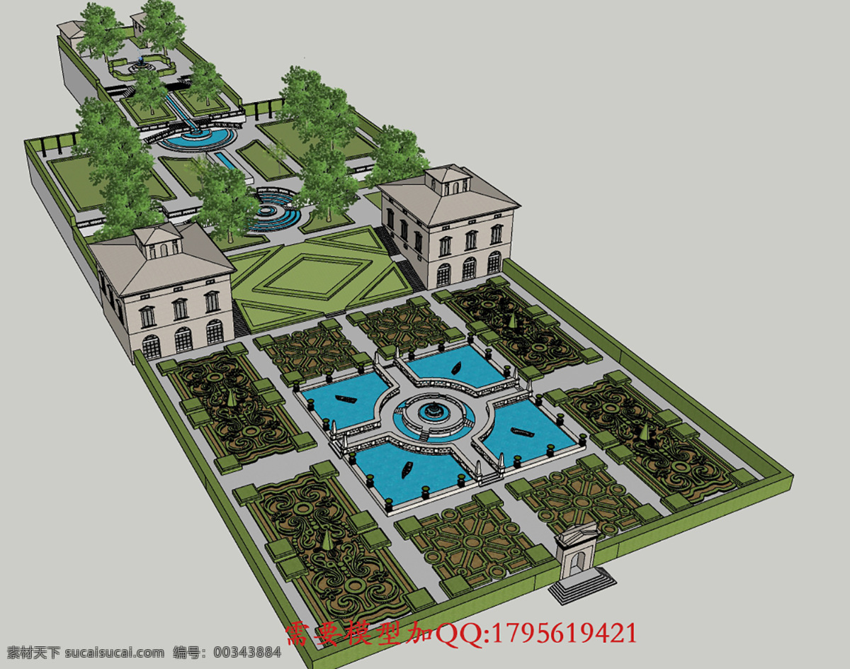 兰特庄园 模型 国外 景观 环境设计 景观设计