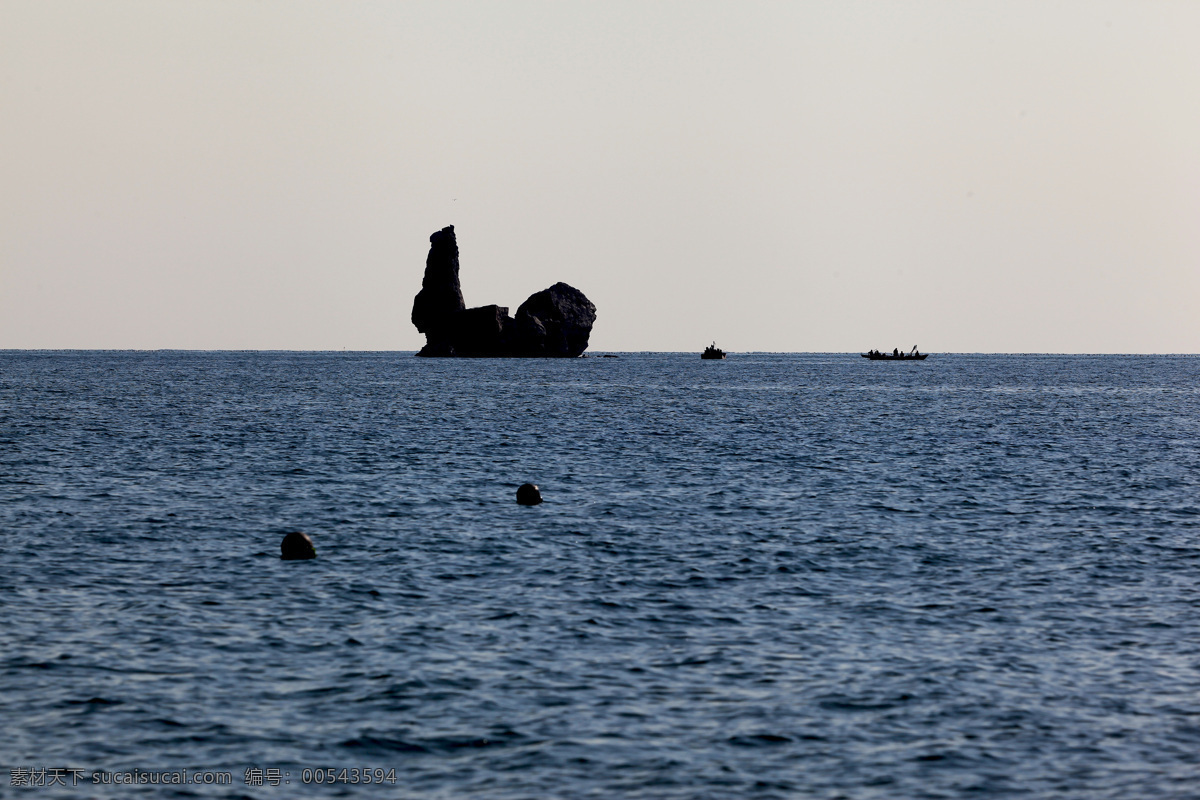 大海 风景名胜 剪影 蓝色 自然景观 碣石 碣石剪影 东临沧海 以观碣石 碣石宫 psd源文件