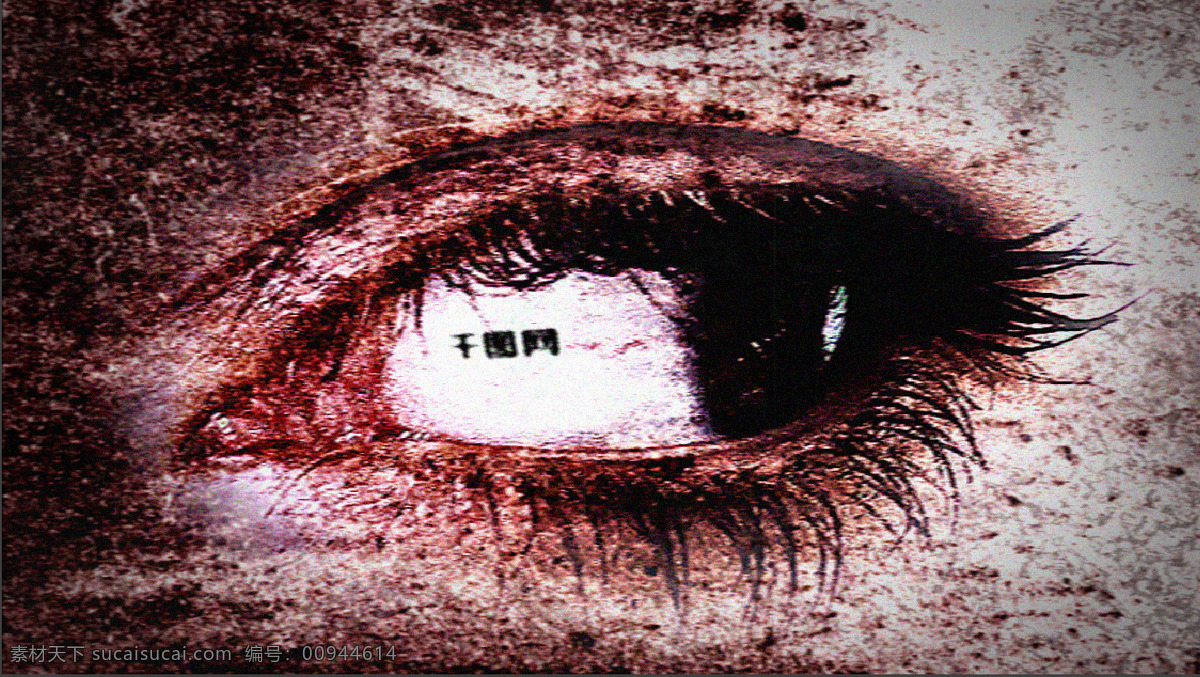 眼睛 恐怖 眼球 惊悚 短片 logo 开场 器官 大眼 黑白 眨眼 神秘 文字展示
