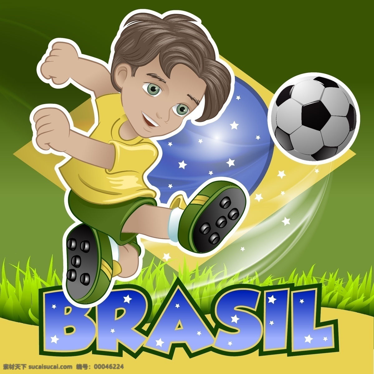 剪影 卡通 世界杯 手绘 踢足球 体育 体育运动 文化艺术 运动员 巴西 矢量 模板下载 足球 足球比赛 矢量图 日常生活