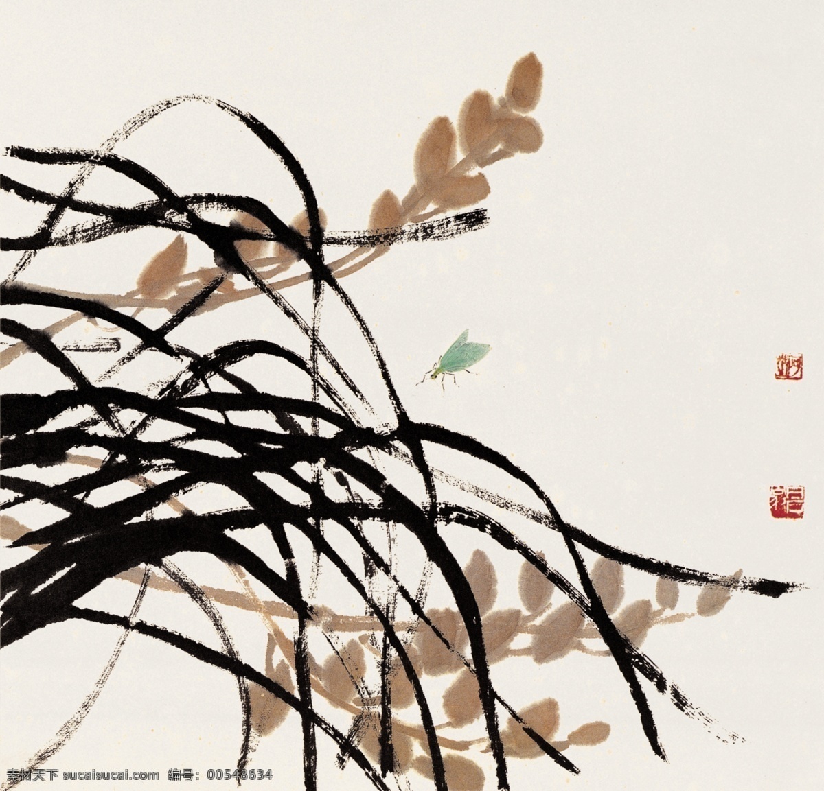 工笔画 国画 花鸟 绘画书法 兰花 齐白石 山水 兰 花草 设计素材 模板下载 兰花草 齐白石国画 齐璜 水墨画 白石老人 树木 写意 书画 文化艺术 印章 设计图库 装饰素材 雕刻 图案