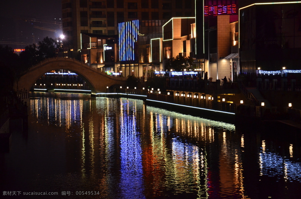 夜晚灯光 夜晚 灯光 水中的倒影 国内旅游 旅游摄影