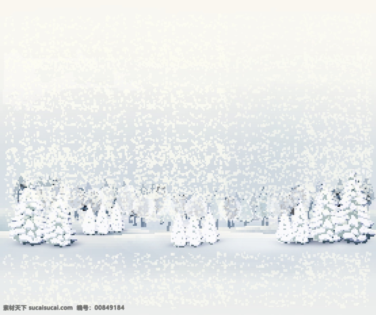 冬天雪地背景 雪地 冬天 冬日 冬季 白雪 森林 雪松 雪山 松树 圣诞 圣诞背景 风景 自然 美景 阳光 光线 自然景观 自然风景 自然风光