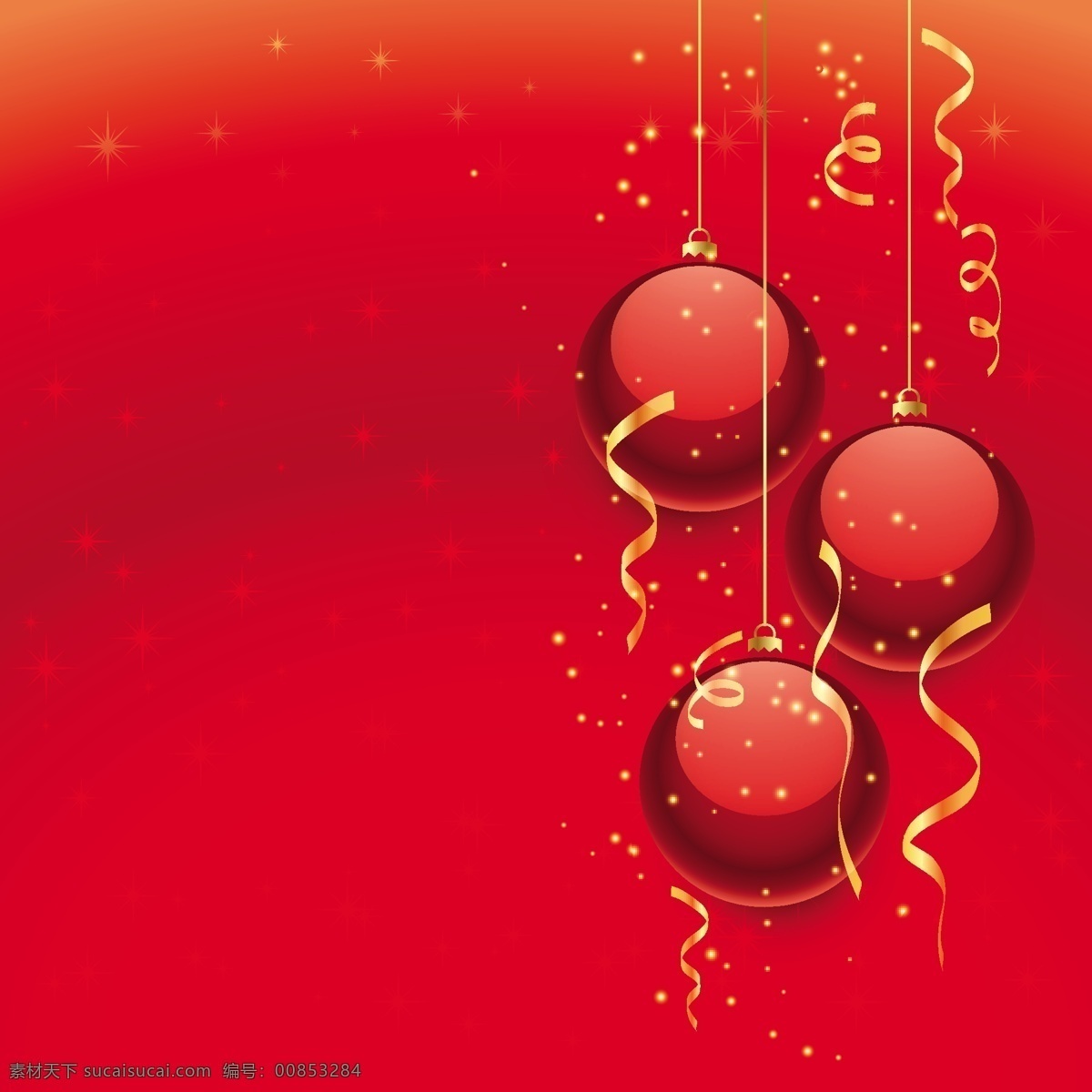 美丽的圣诞球 背景 圣诞卡 金 新年快乐 新年 圣诞快乐 冬天 快乐 圣诞背景 圣诞 庆祝 纸屑 节日 假日 新球 金色的 闪闪发光 红色