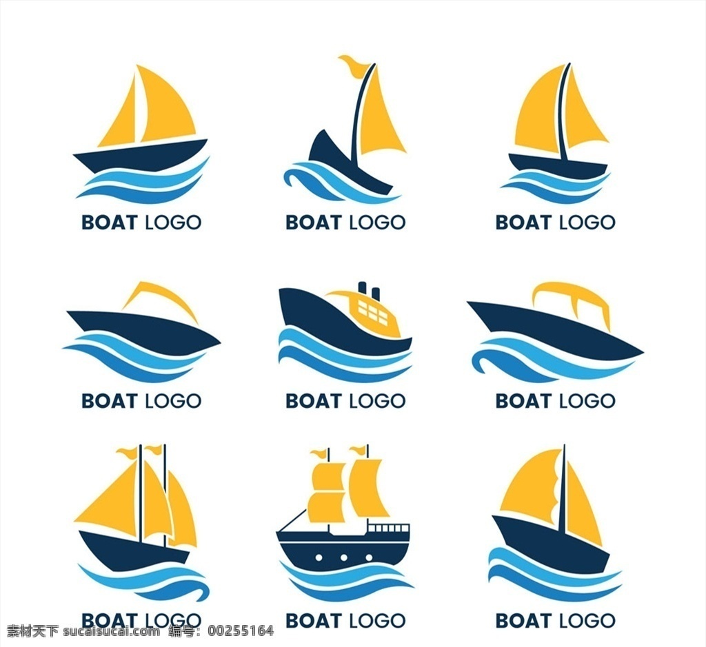 创意 船 标志 矢量 大海 航海 海浪 帆船 矢量图 矢量船只 矢量帆船 标志设计 图标 手绘帆船 生活用品 现代科技 交通工具