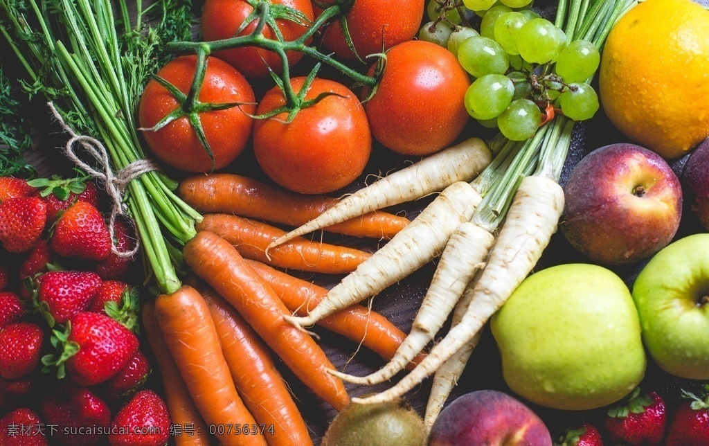 果蔬 蔬菜 水果 维生素 维生素c 萝卜 草莓 苹果 西红柿 葡萄 橘子 柠檬 高清果蔬 素菜 高清水果 高清西红柿 餐饮美食 食物原料