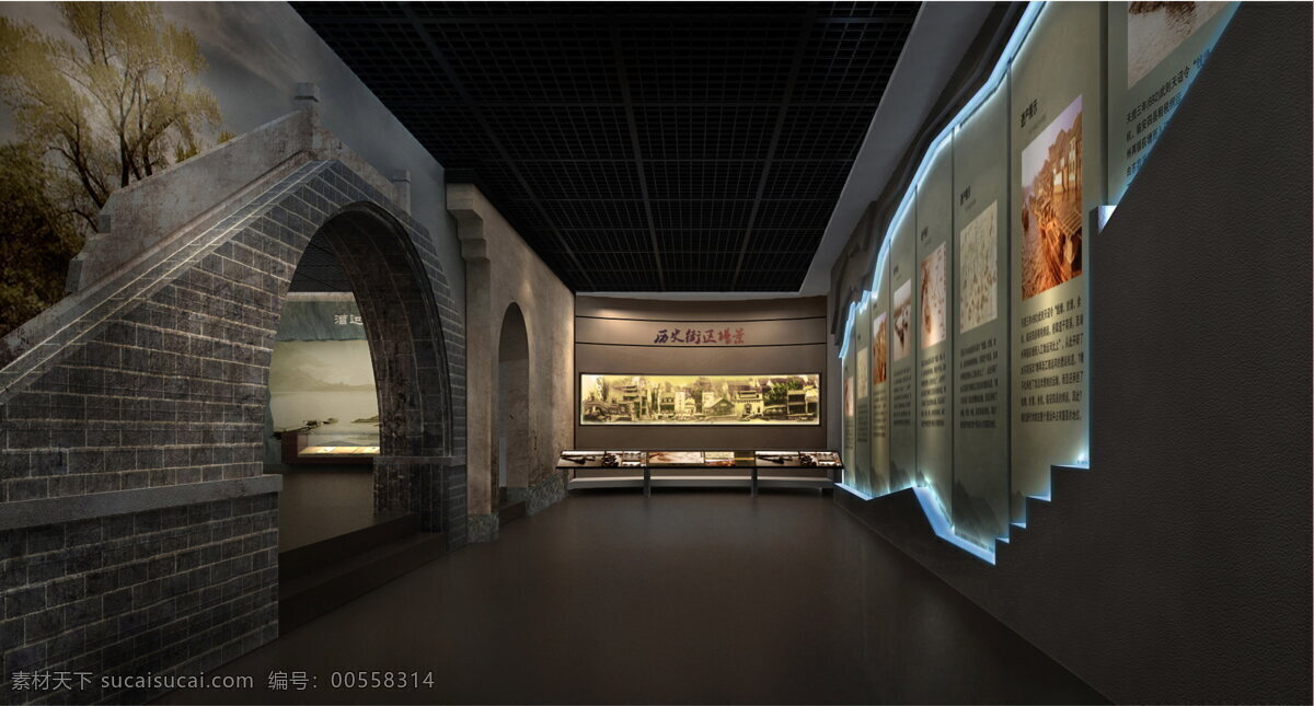 展馆设计 历史 展馆 名人 南浔运河 石桥 纪念馆设计 展览设计 环境设计