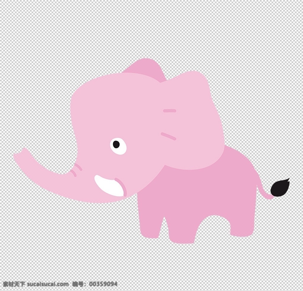 卡通大象 大象 动物 卡通 大象剪影