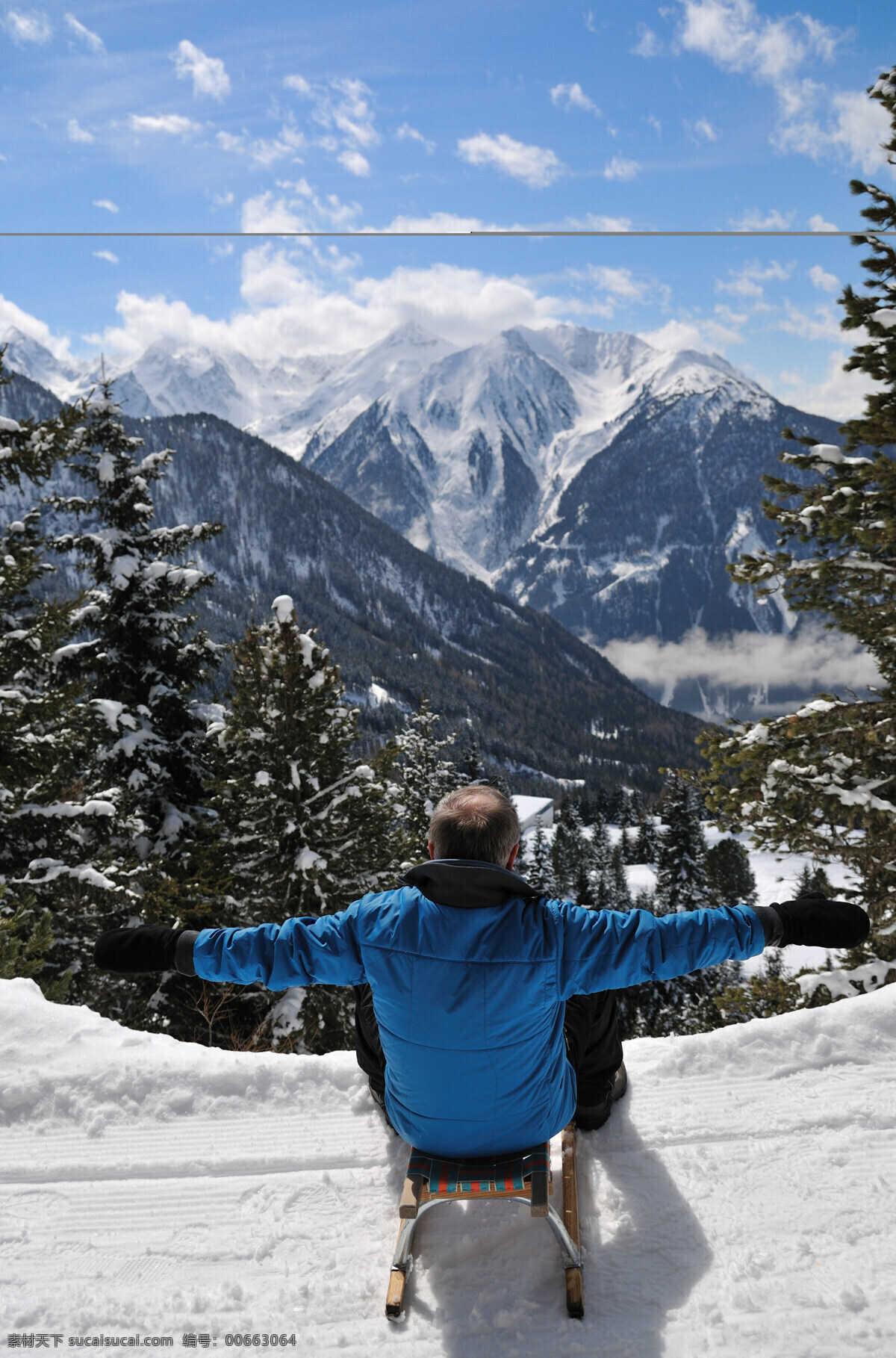 滑雪高清图片 滑雪 雪地 冬天 冬季 雪山 山川 树木 蓝天 白云 体育 运动 人物摄影 文化艺术 体育运动 高清图片