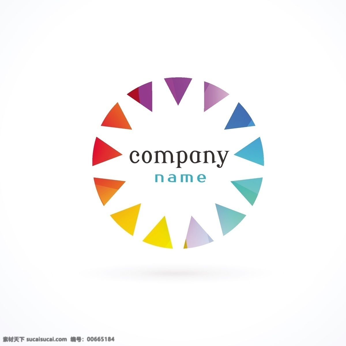 全彩圆形标志 标志 商业 抽象 模板 形状 营销 图标 色彩 企业 创意 公司 应用程序 现代 符号 身份 元素 组织