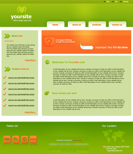 绿色 网站设计 模板 psd素材 绿色网站 网站设计模板 网页素材 网页模板