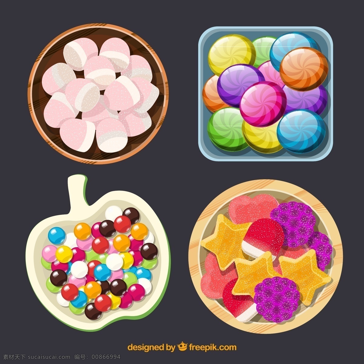 彩色 盘 装 糖果 俯视图 盘装 盘子 糖果俯视图 水果硬糖 生活用品 生活百科 餐饮美食