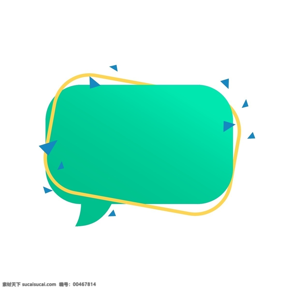 绿色 电商 促销 抽象 符号 对话框 渐变 三角形 促销对话框 抽象符号 电商边框 矢量边框 对话 交流 矢量
