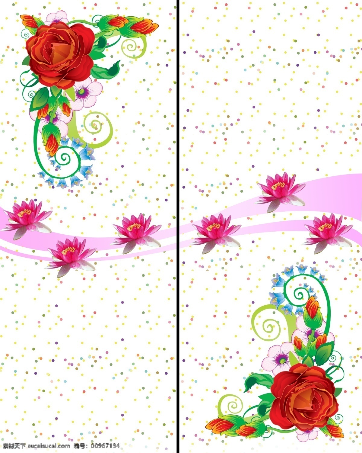 背景 广告设计模板 红花 花朵 玫瑰 曲线 移门 花 模板下载 移门花 彩色点 移门图案 源文件 psd源文件