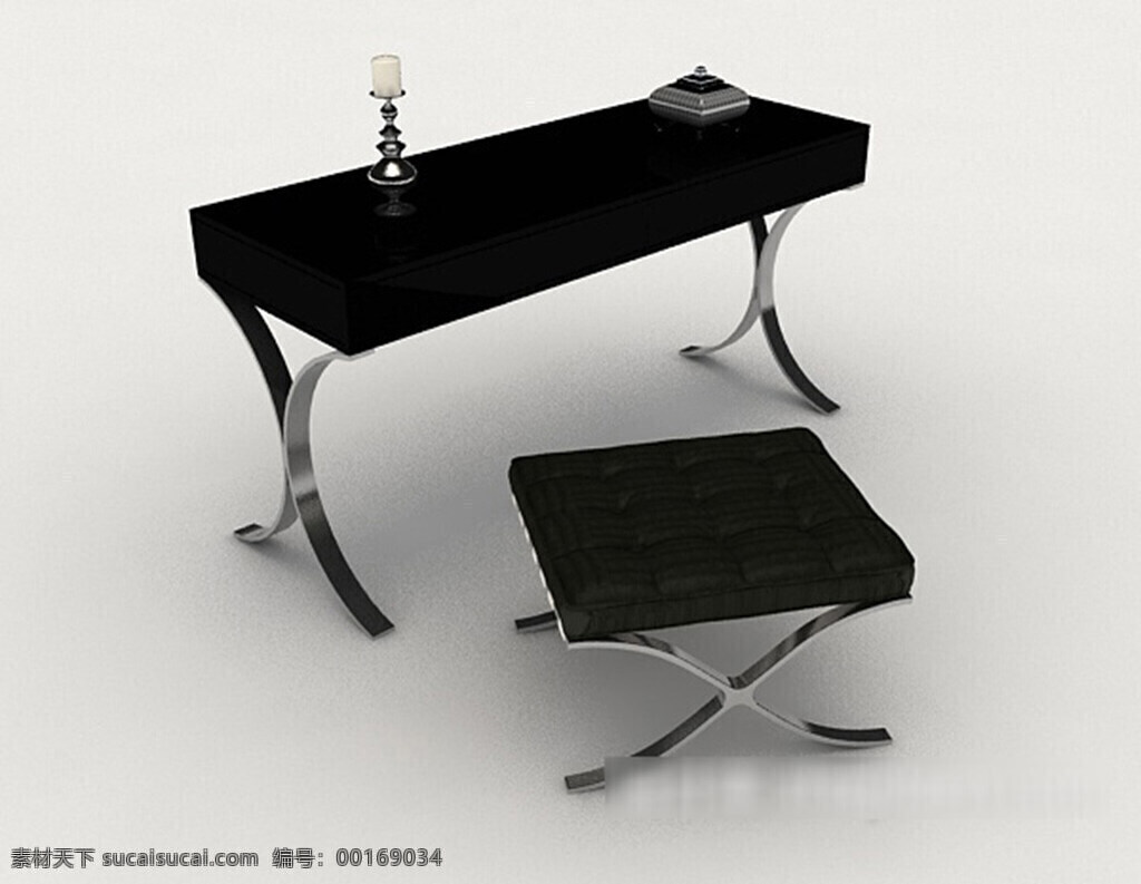现代 个性 黑色 桌椅 组合 3d 模型 3d模型 3d模型下载 欧式风格 室内设计 现代风格 室内家装 中式风格模型