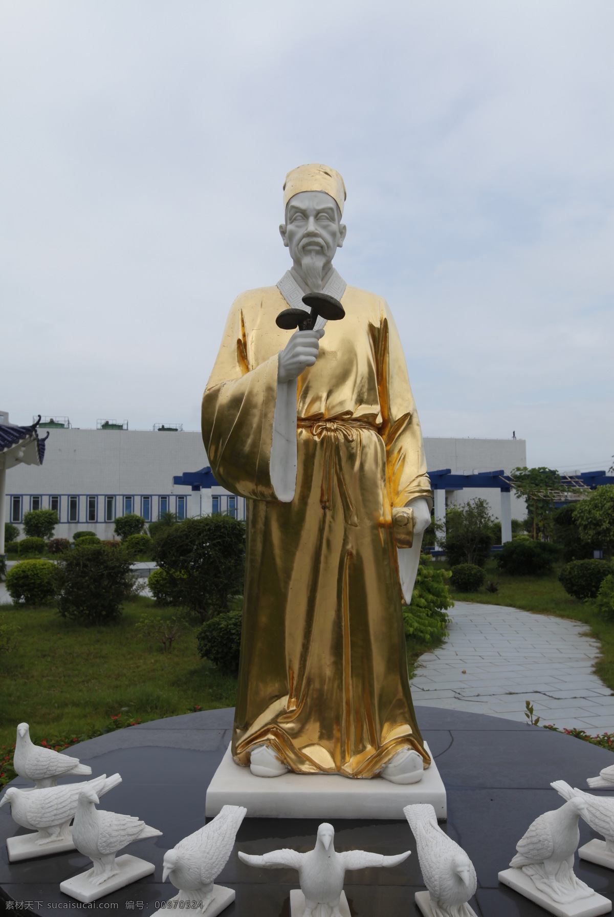 李时珍雕塑 李时珍 雕塑 建筑园林
