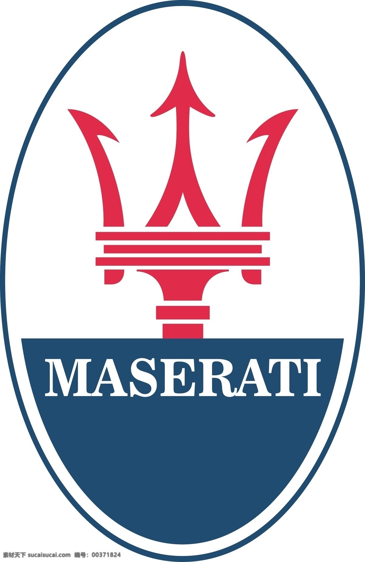 矢量logo 玛莎拉蒂 maserati 矢量 白色