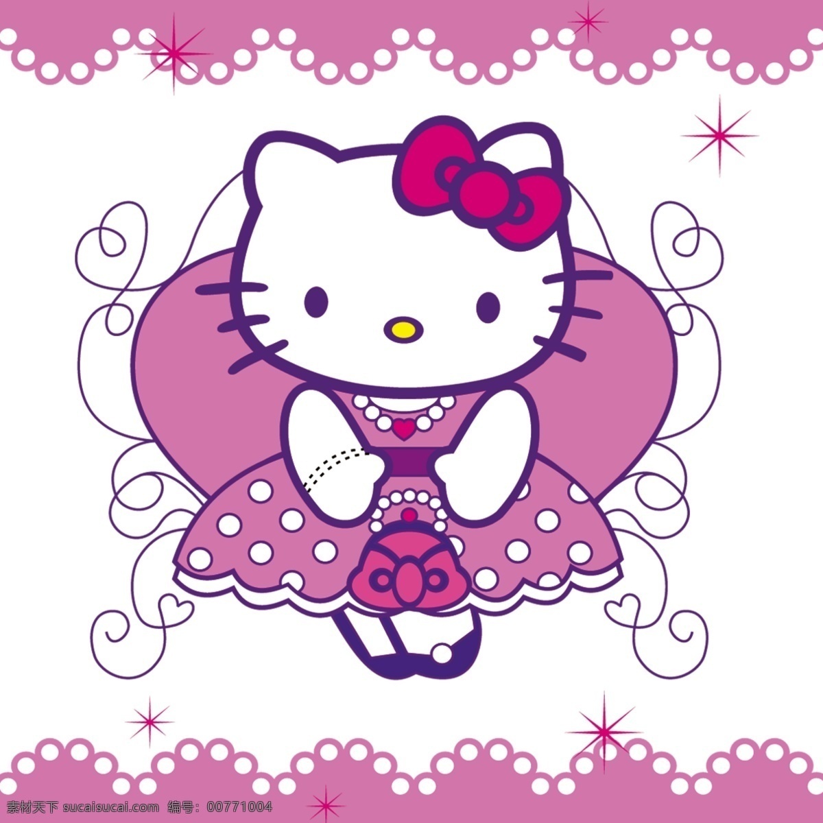 凯蒂猫 hello kitty kitty猫 卡通可爱 分层 源文件
