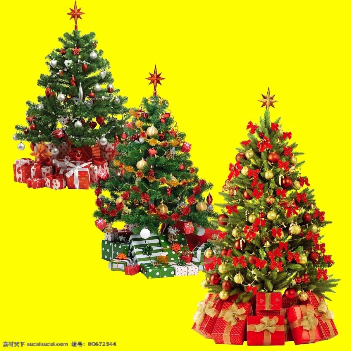 高清圣诞树 礼物 诞树节 高清 诞树元素 松树 礼品 黄 节日 圣诞节 节日素材 源文件