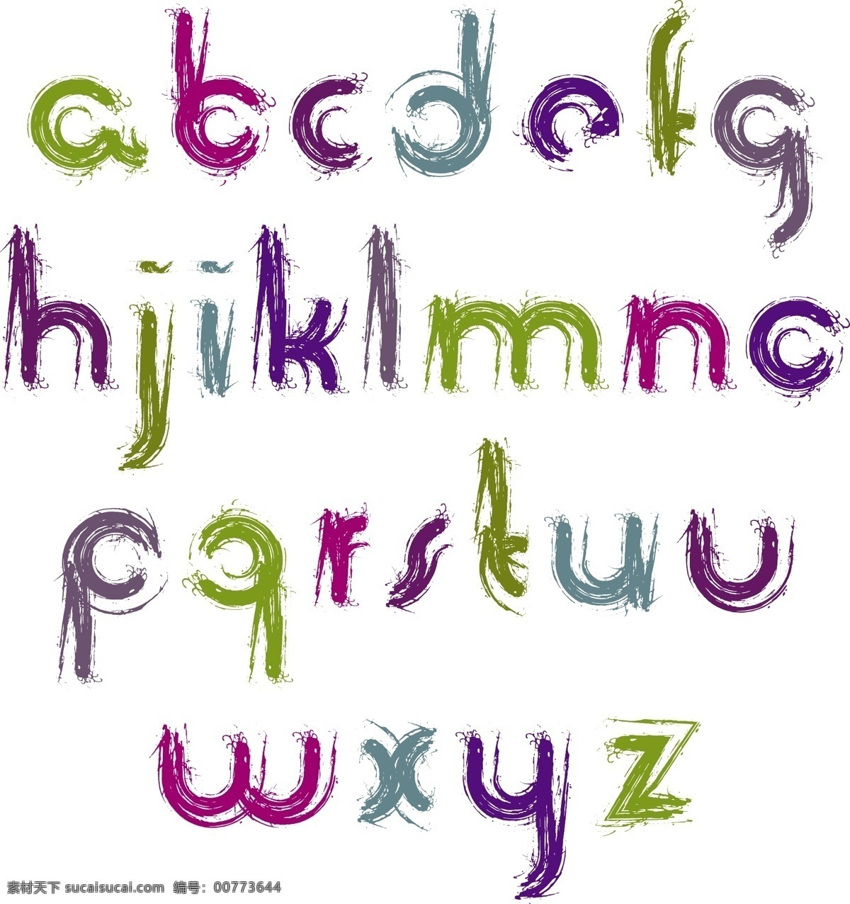 笔刷字母 水墨字母 矢量字母 卡通字母 手绘字母 字母插画 彩色字母 手写字母 笔触字母 活泼字母 创意字母 艺术字母 现代字母 时尚字母 数字字母 标志图标 其他图标