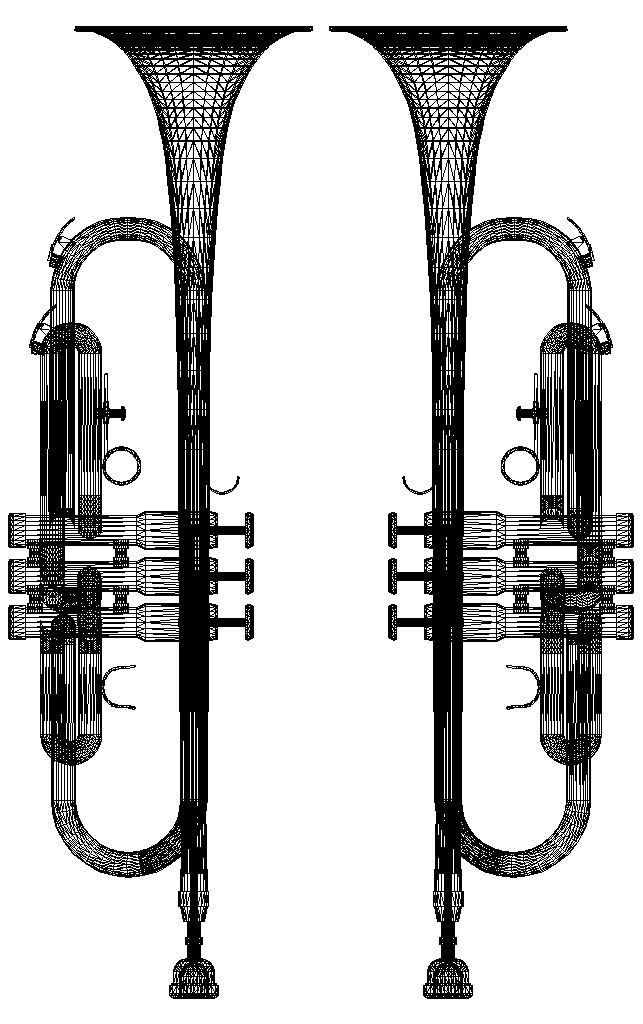 trumpet 喇叭 文化用品 乐器模型 3d模型素材 电器模型