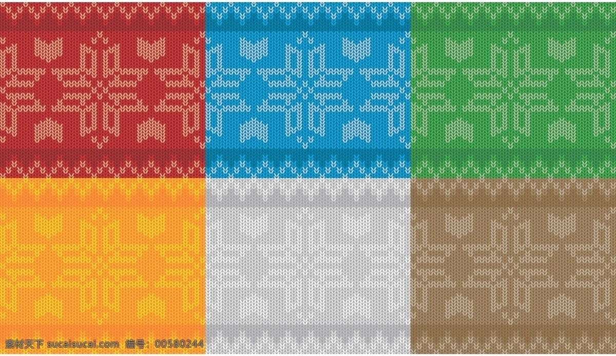 毛衣 设计图 彩色 方格 矢量图 其他矢量图