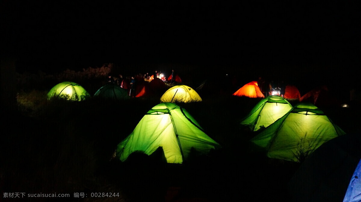 户外露营 帐篷夜景 野营 旅行 户外生活 国内旅游 旅游摄影