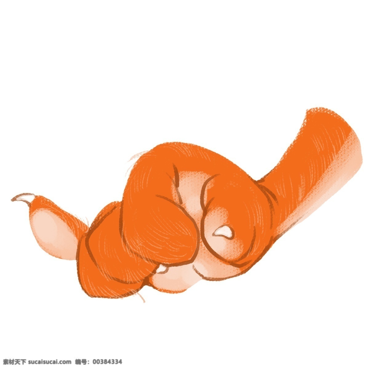只 动物 手 爪 插画 黄色的手爪 锋利的爪子 创意手势插画 卡通动物手势 白色的手心 锋利的指甲