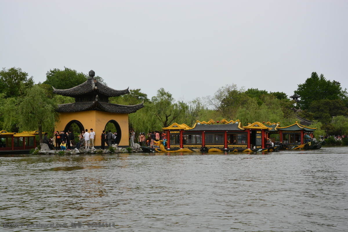 江苏省 扬州市 瘦西湖 热门旅游景点 国内摄影景点 山水风景 游船 自然景观 花草树木 扬州瘦西湖 旅游摄影 国内旅游