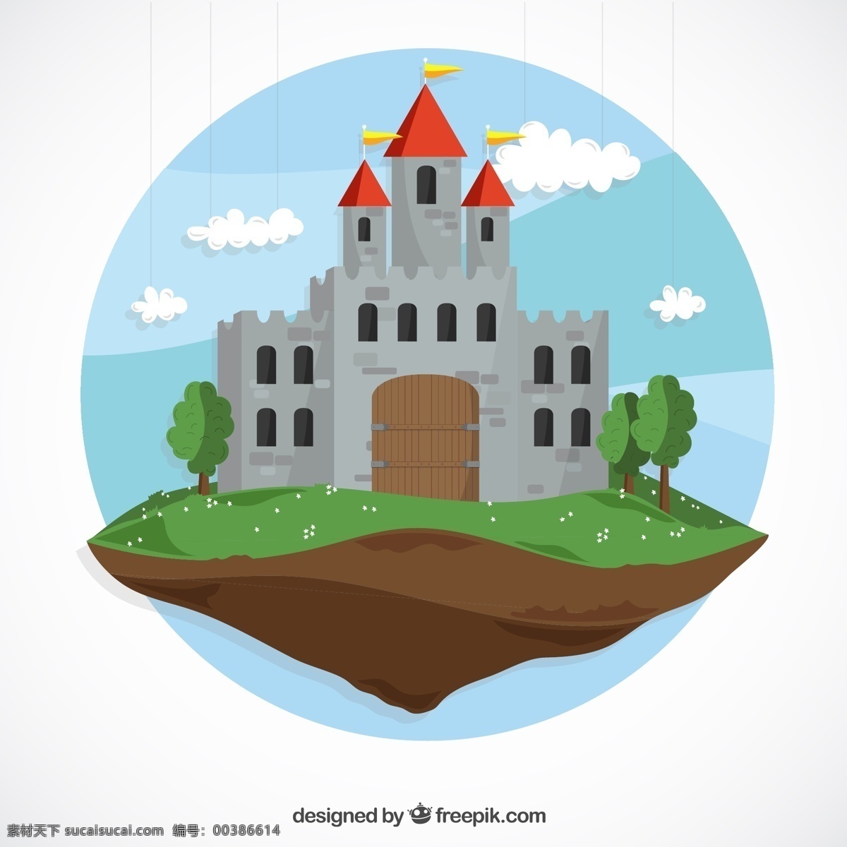 卡通童话城堡 卡通城堡 卡通 童话 城堡 童话世界