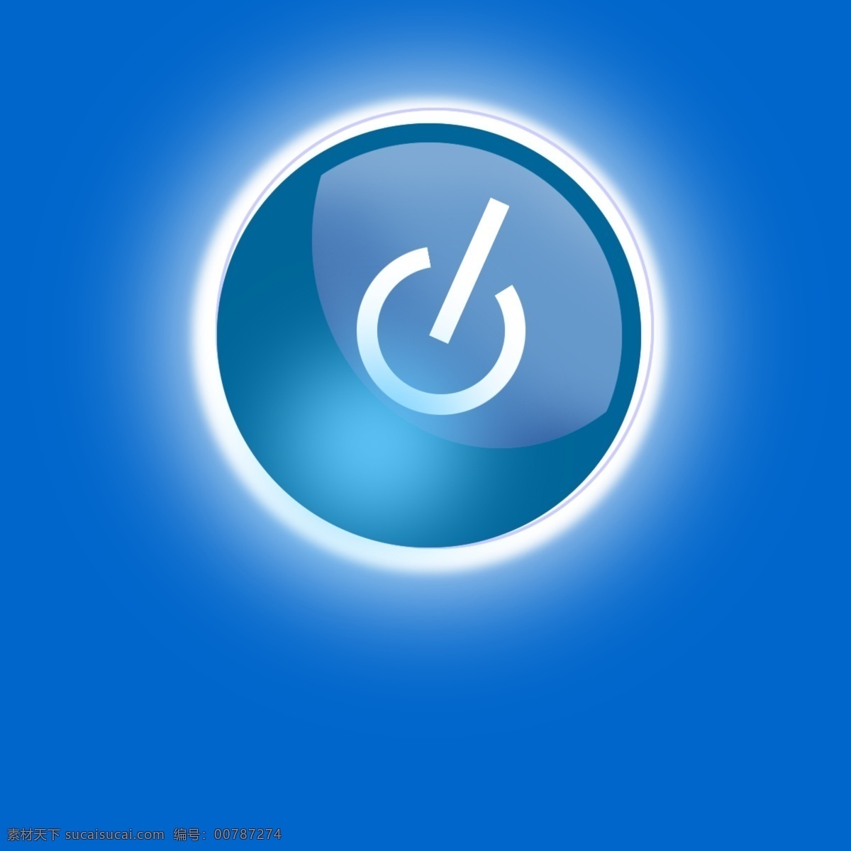 蓝色发光按钮 蓝白调 抽象卡通图标 斜对称 发光发亮 单体库 web 界面设计 图标按钮