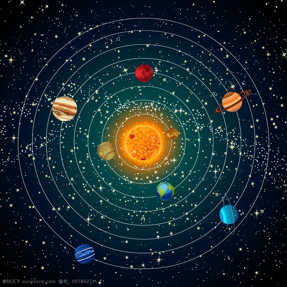 宇宙星球 与太阳系 九大行星 星空 星云 星球 行星 运动 太阳系 光芒 光效 科技背景 梦幻背景 背景 底纹边框 背景底纹