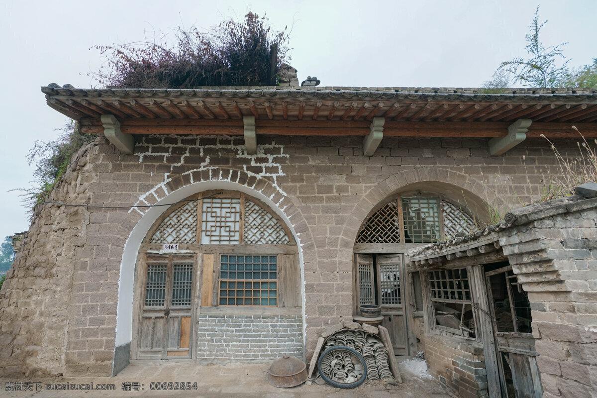山西窑洞民居 窑洞 名居 传统 中式建筑 古建筑 自然景观 建筑景观