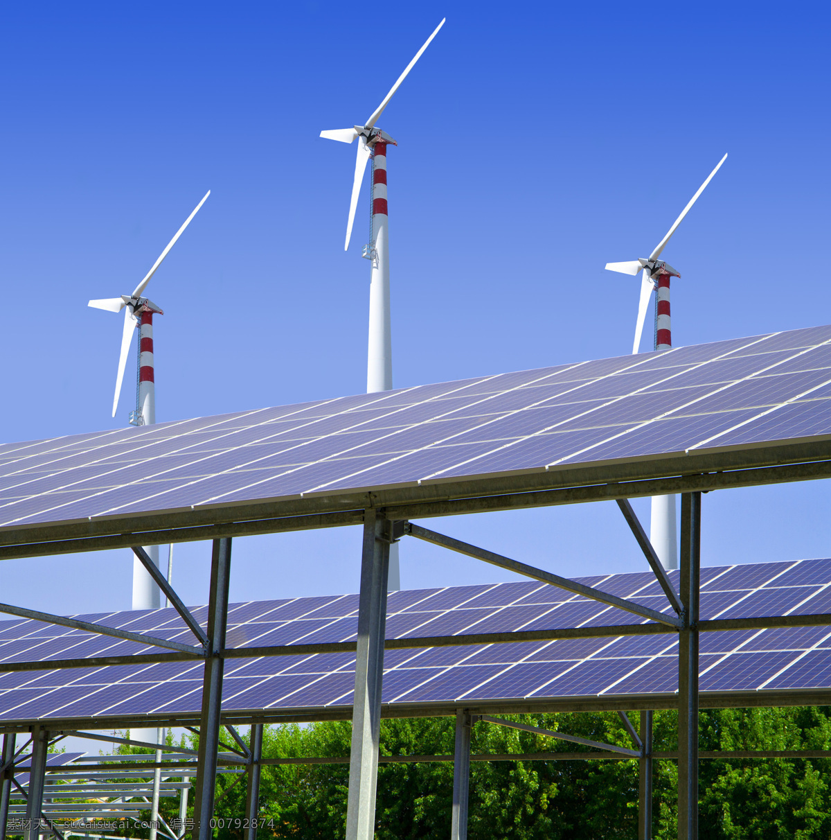 风力 发电站 太阳能 风车 风力发电站 绿色环保 节能环保 环境保护 其他类别 现代科技