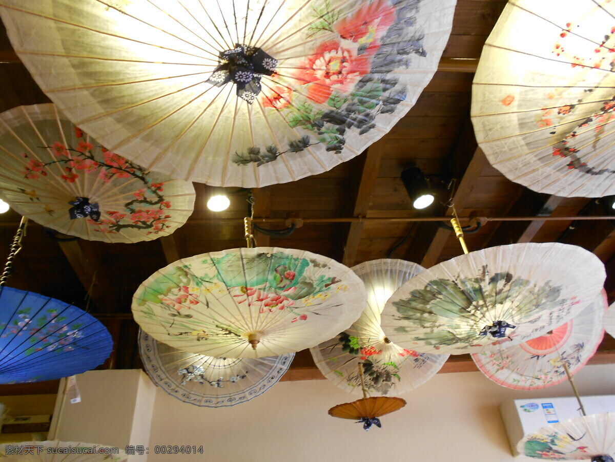 油纸伞 杭州 河坊街 油纸伞店 古典 文化艺术