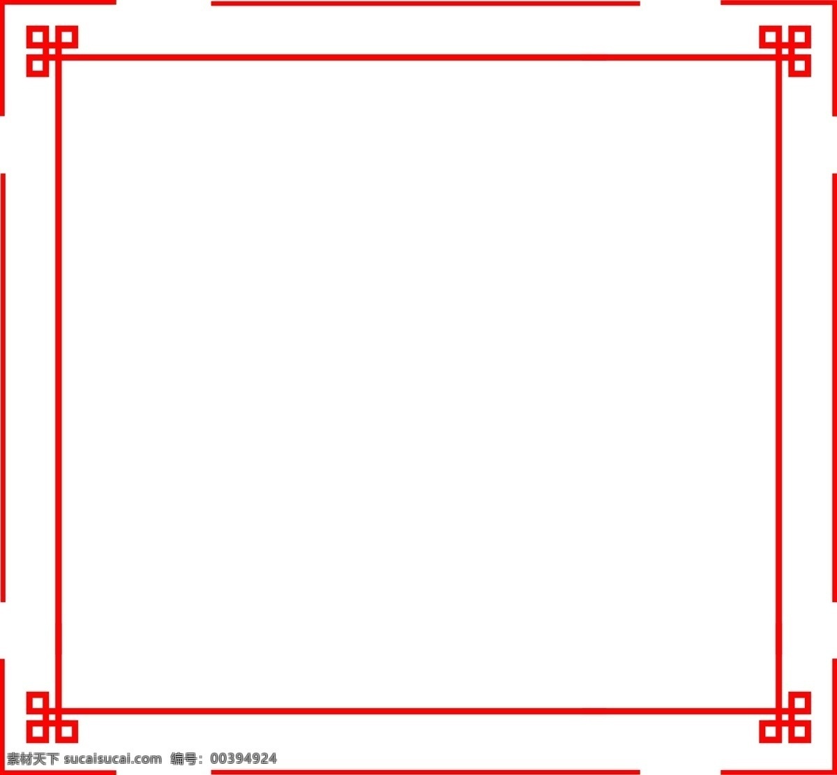 红色 古典 中国 风 线条 边框 古典边框 中国风边框 简约边框 红色边框