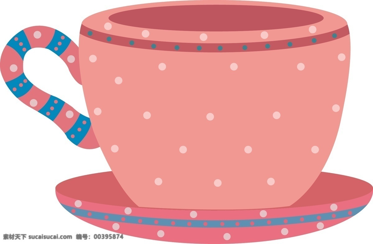 杯子 矢量 茶杯 咖啡杯 粉色茶杯 杯子设计 卡通 动漫动画