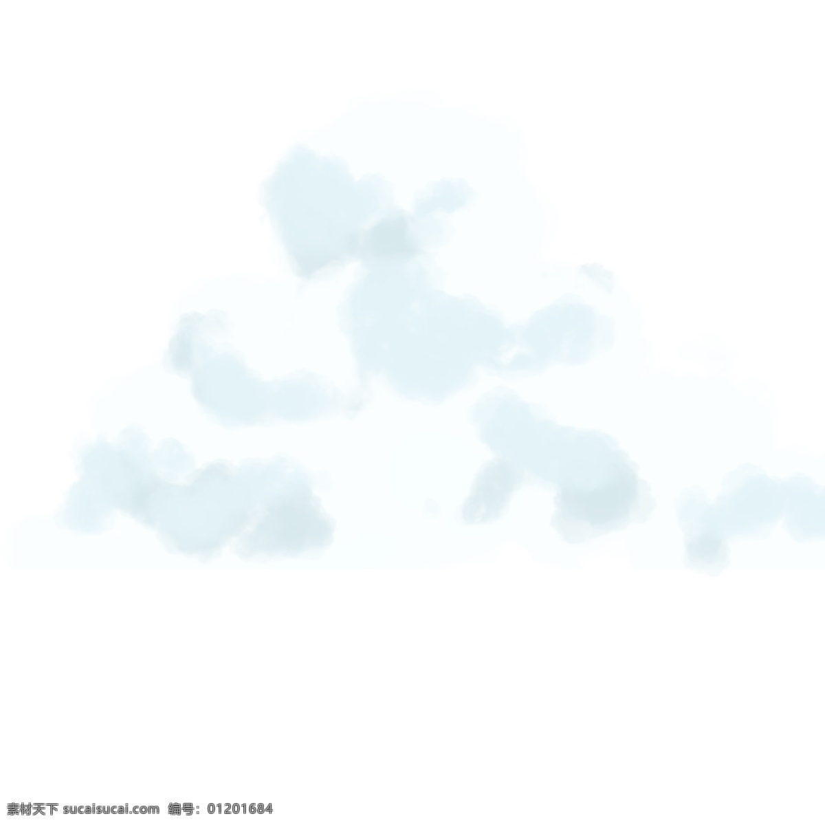 白色 圆弧 云雾 元素 质感 天气 光泽 卡通插画 大自然 风景 景色