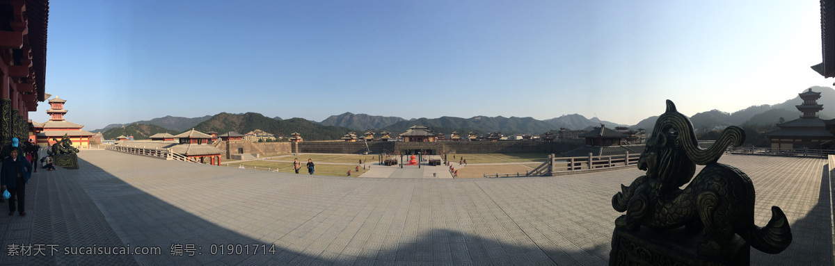 秦王宫 秦王宫全景 横店 横店影视城 影视城 旅游摄影 国内旅游