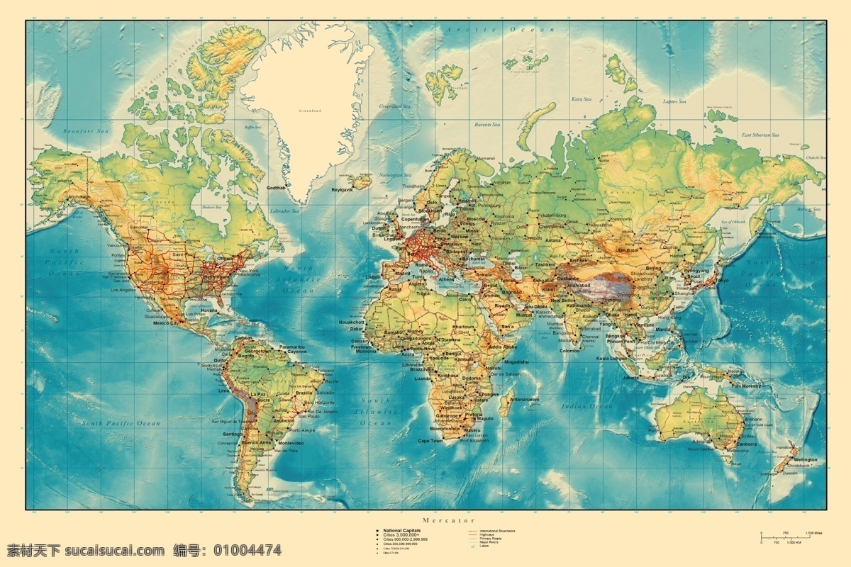 世界地图 地图 蓝色地图 世界地质图