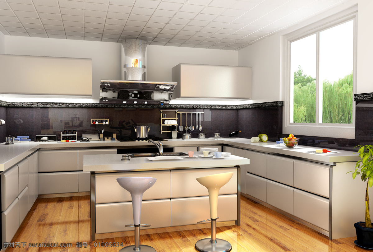 高清 橱柜 效果图 厨房 厨具 室内设计 环境设计