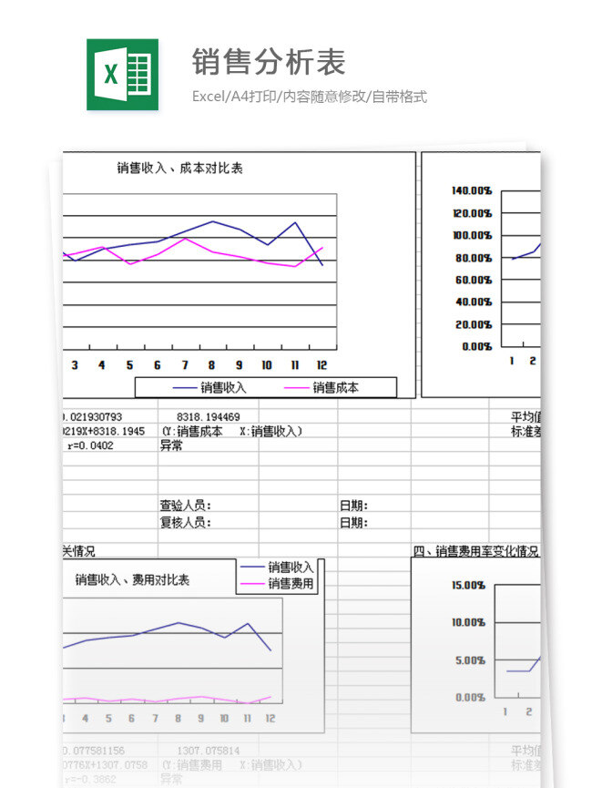 分析 表格 excel 模板 表格模板 图表 表格设计