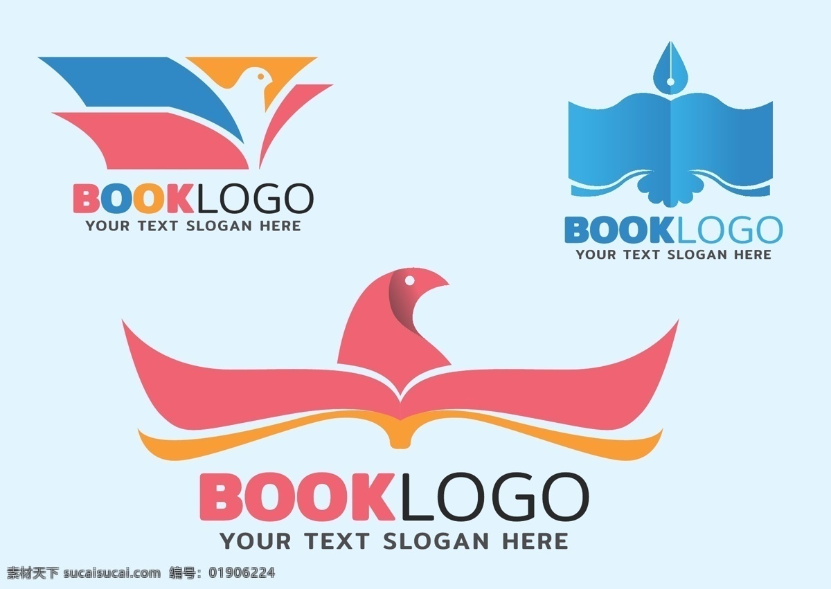 书本标志 书本logo 对外形象 vi设计 公司标志 图标设计 公司logo 企业商标 企业宣传 创意书本 标志设计 矢量素材 标志图标 其他图标