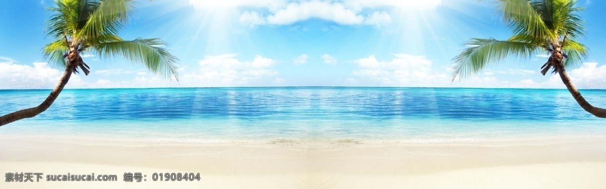 夏天 椰子树 背景 海报 清爽 太阳 阳光 海水 沙滩 椰子 海边 清闲 休闲