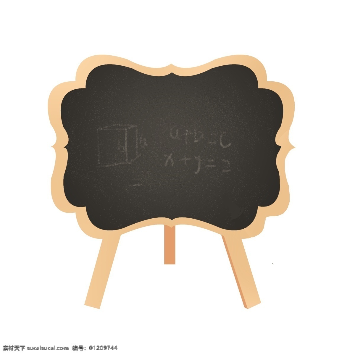 卡通黑板 黑板 广告牌 展示牌 木黑板 学校 底纹边框 边框相框