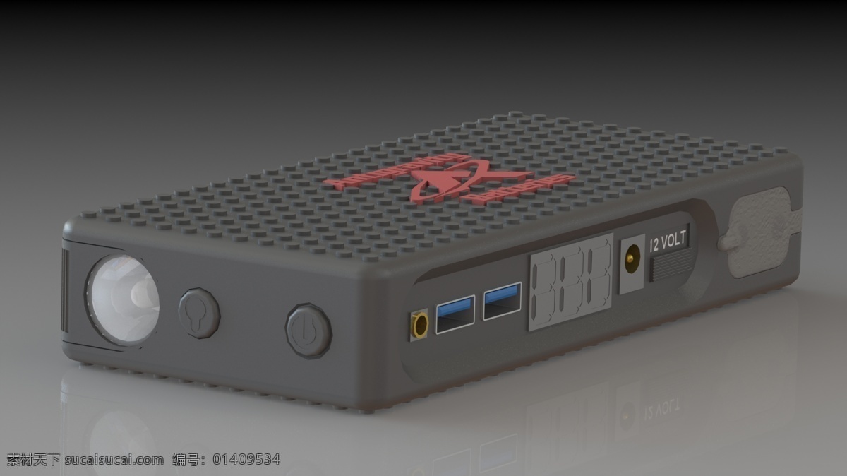 通过 janneman 反 重力 电池 batterycase 3d模型素材 3d打印模型