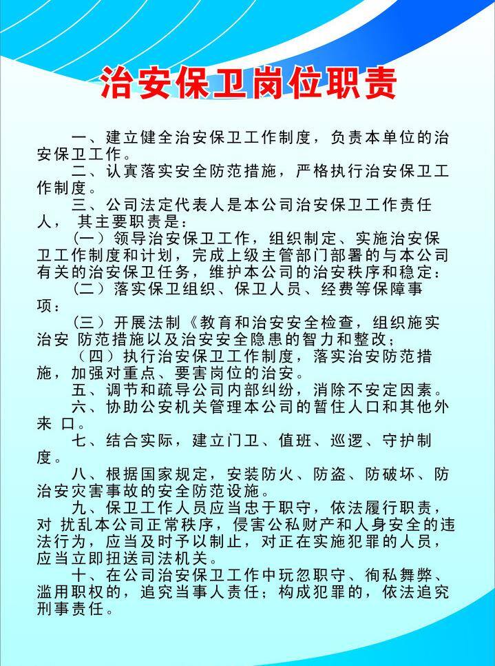 制度 牌 蓝底 职责 制度牌 模板下载 矢量 蓝底制度牌 高档制度牌 展板 其他展板设计