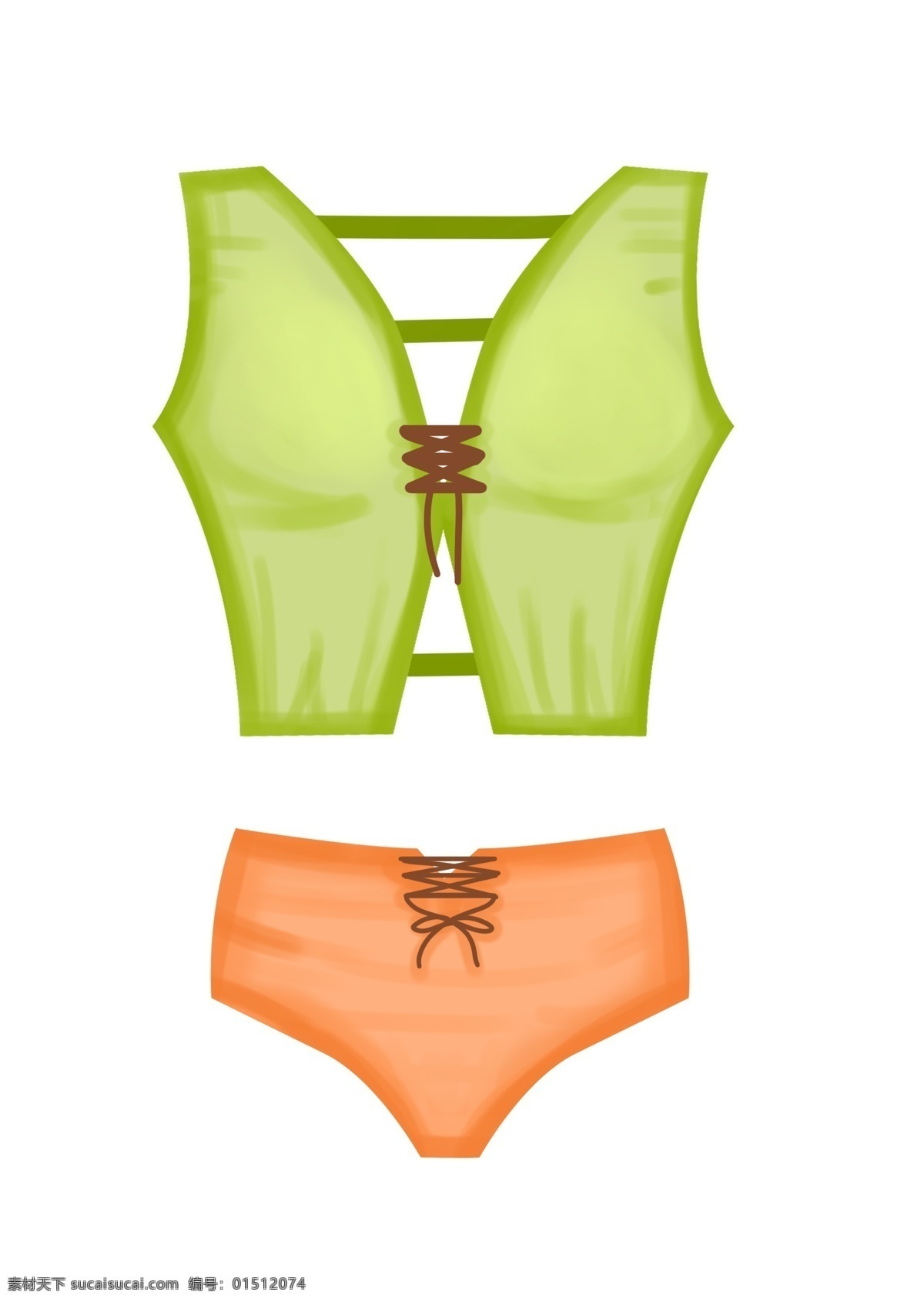 性感绿色泳衣 夏日 泳衣 服饰