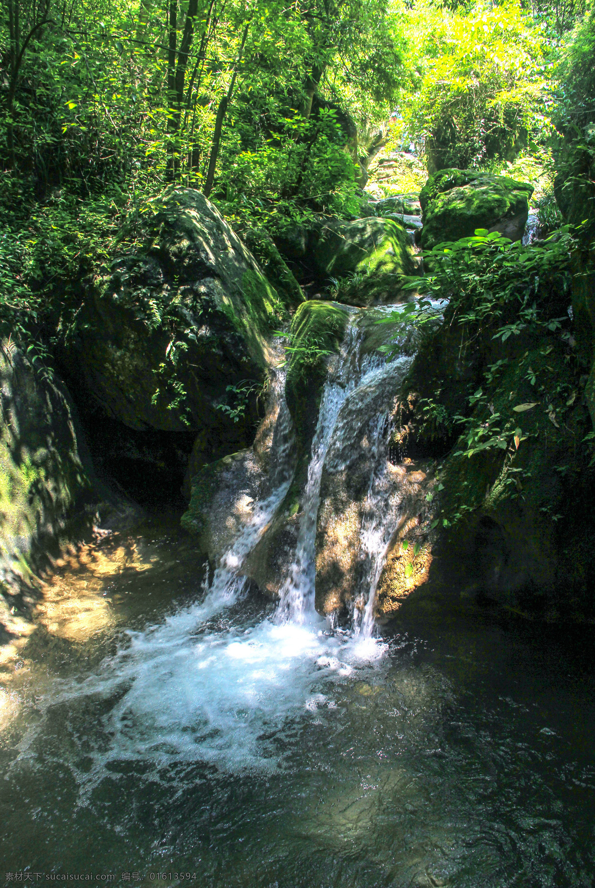 南漳翡翠峡 溪流 瀑布 河水 山泉 山林 苔藓 森林 南漳香水河 南漳县 南漳 翡翠峡 森林瀑布 森林瀑布溪流 自然景观 自然风景