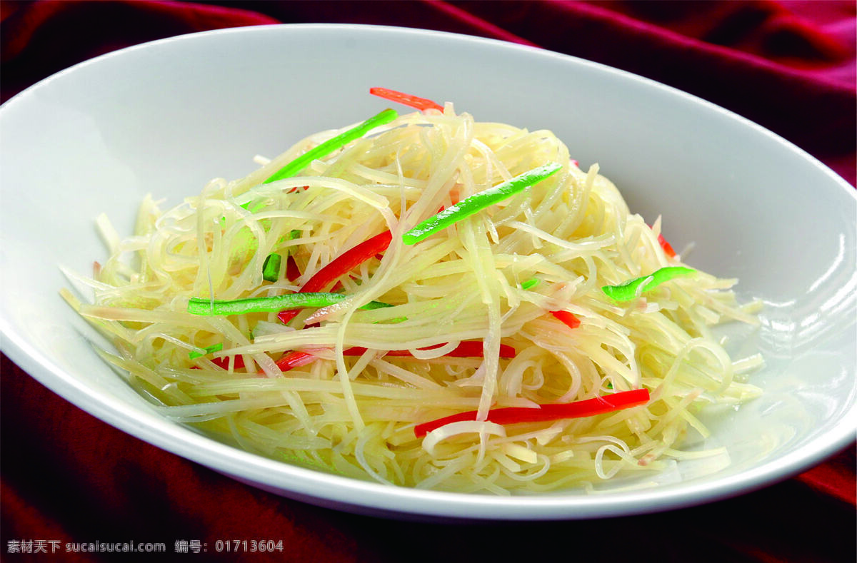 土豆丝 菜品 美食 红油 灯片 灯箱 海报 碗 室外广告设计